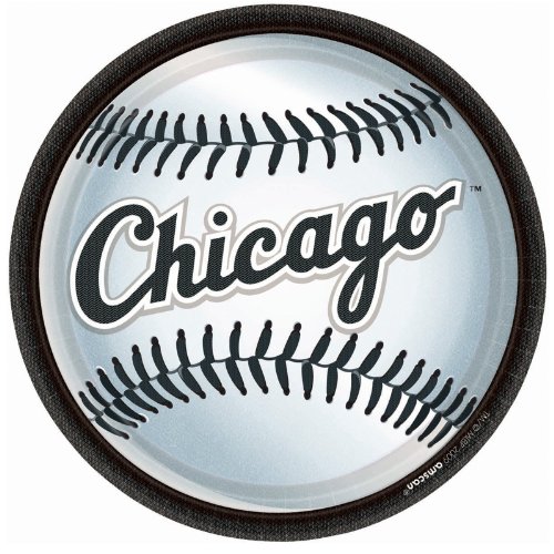 Chicago White Sox Round Disposable Party Plates - 9