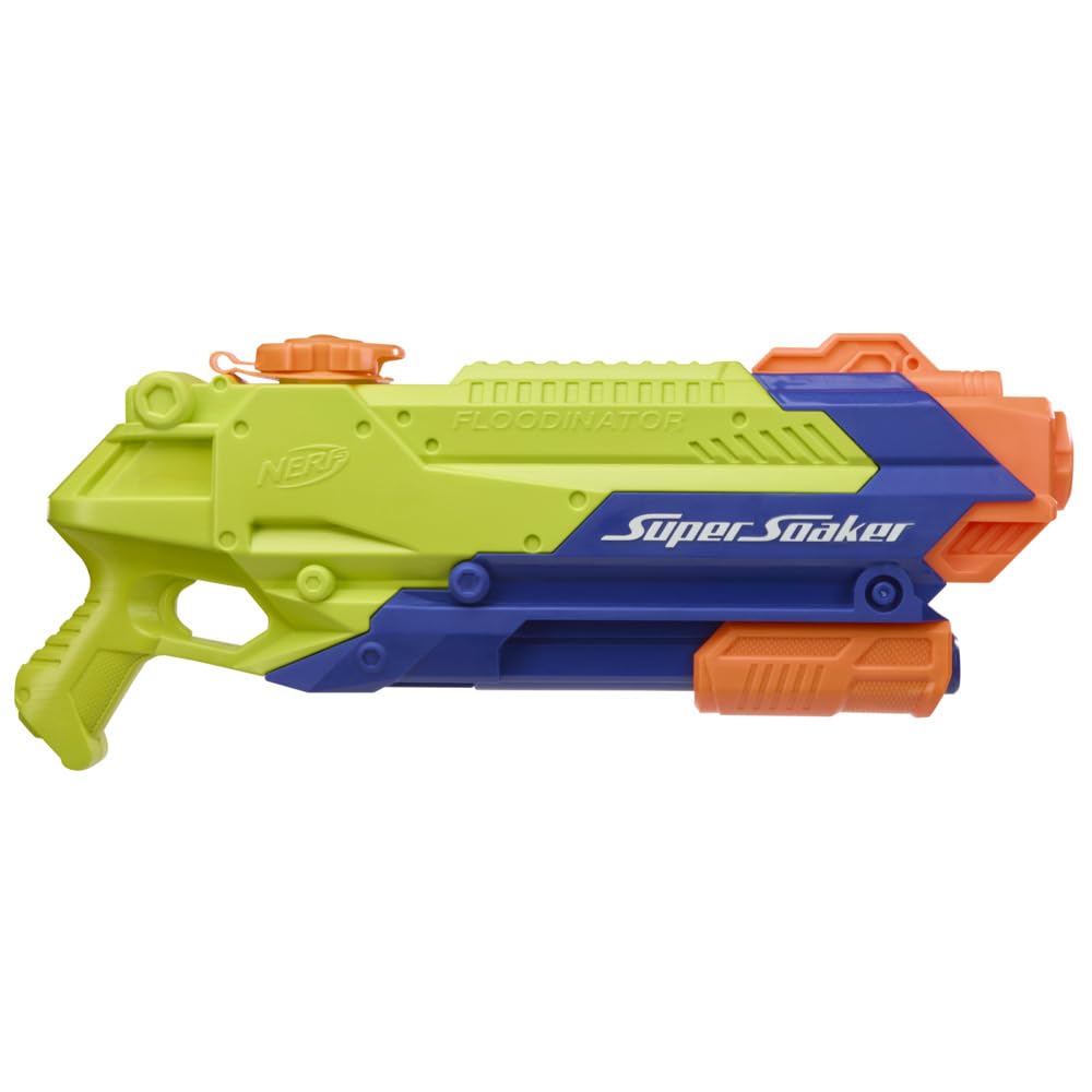 Nerf Super Soaker Floodinator Water Blaster, 70 Fluid Ounce Capacity, Outdoor Summer Games & Toys for Kids, Pump Action, Ages 6+-image-12