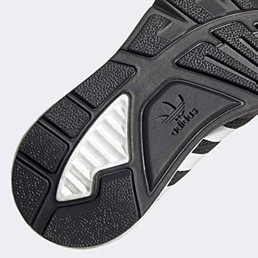 Amazon.com | adidas ZX 1K Boost (Big Kid) Black/White/Black Silver