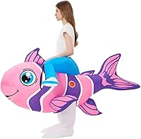 Vista 4 de BIGPETS Disfraz inflable de peces tropicales para adultos
