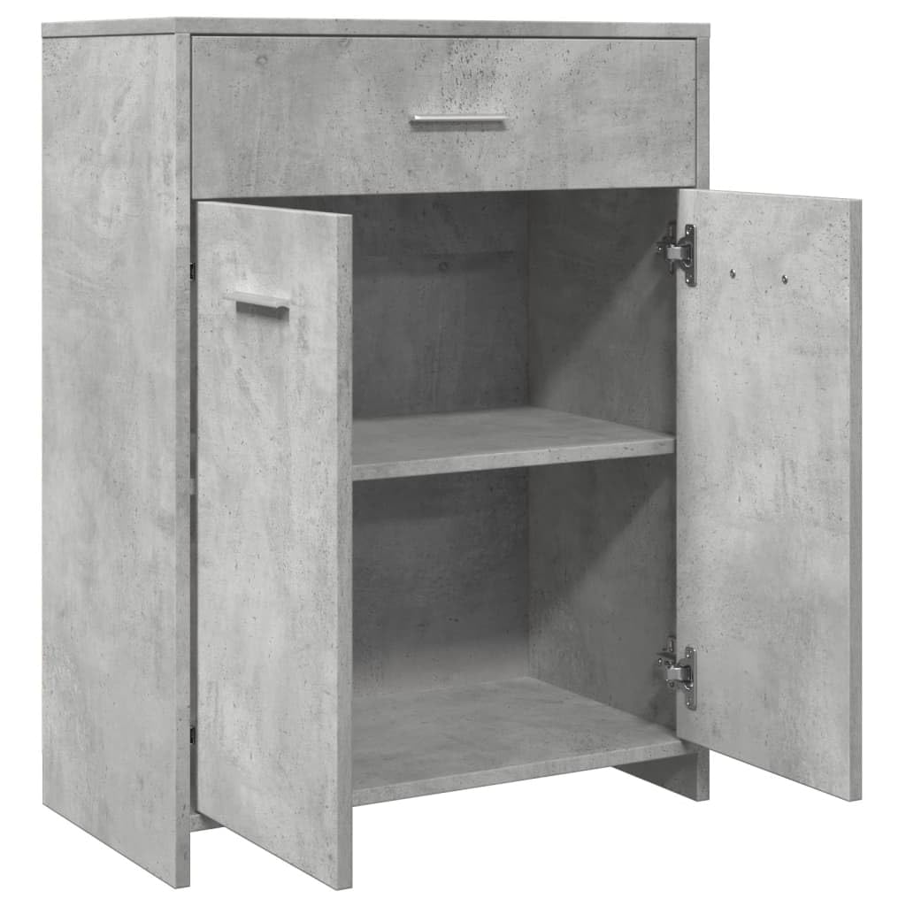 ShGaxin Szafka łazienkowa sklejka betonowa 60x33x80 cm, meble łazienkowe, pomocnicze meble łazienkowe, kolumna łazienkowa, wyposażenie łazienkowe, szafka wysoka łazienka - 856286