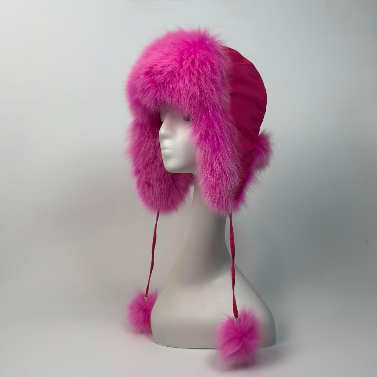 Women Real Fox Fur Hats Russian Aviator Snow Skiing Hat Caps Earflap Winter Ushanka