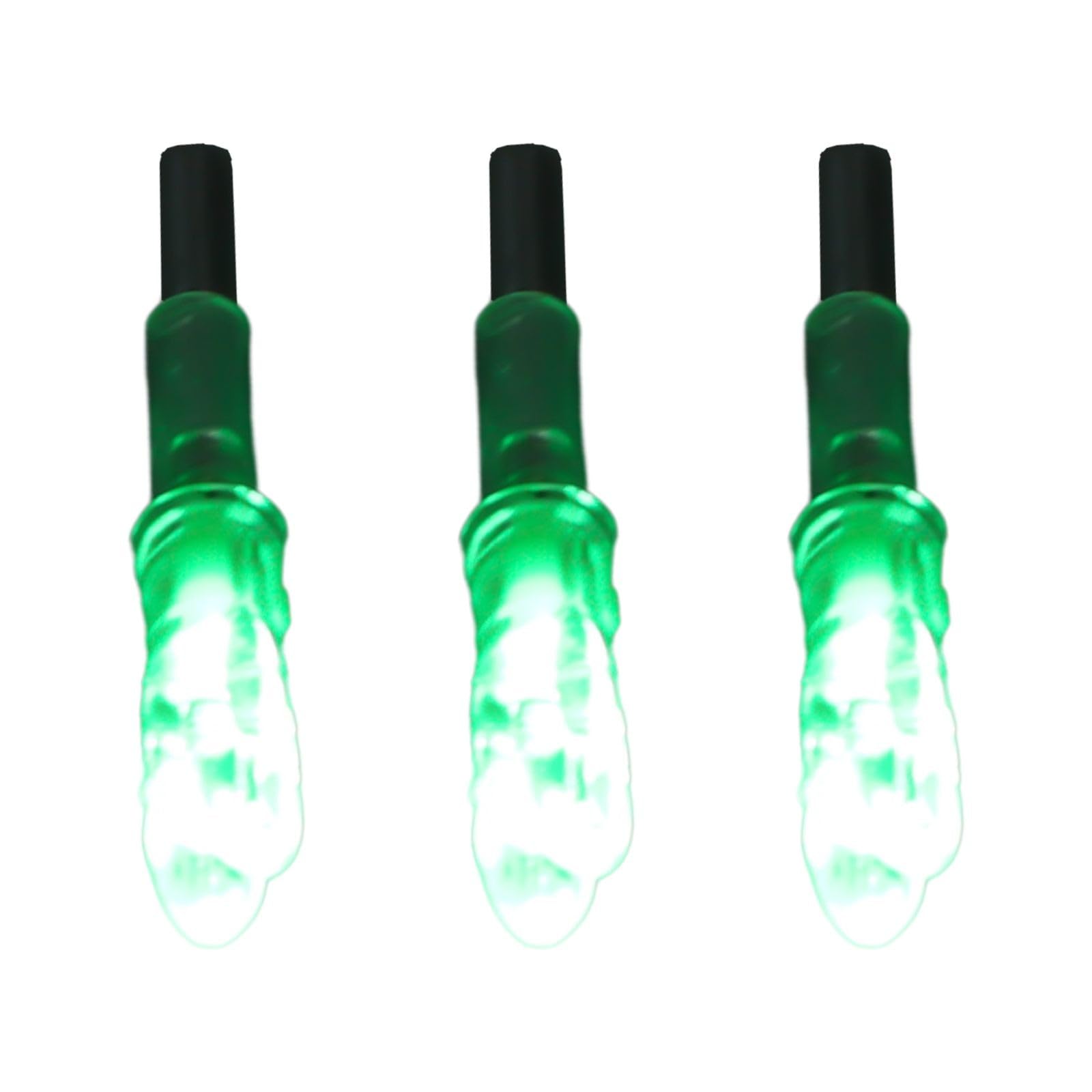Lot de 3 encoches de flèche lumineuses à LED de 4,2 mm, pour pointes fluorescentes rouge/bleu/vert, pour allumage automatique lors de la prise de vue, batterie longue durée, matériau PE, pour