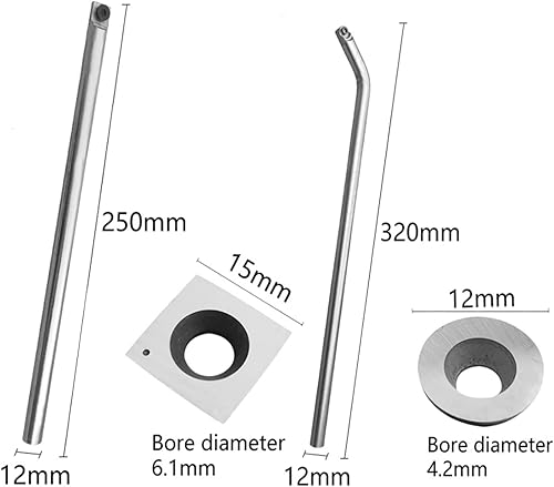 Miniatura 5 de LIANXIAO - Herramienta de torneado de madera con punta de carburo, juego de 6 herramientas de torneado de madera, juego de torno de acabado más