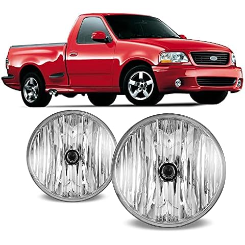 Winjet WJ30-0212-09 OEM Series for [2001-2004 Ford F-150 Lightning] [2003-2005 Lincoln Aviator] Driving Fog Lights Cover