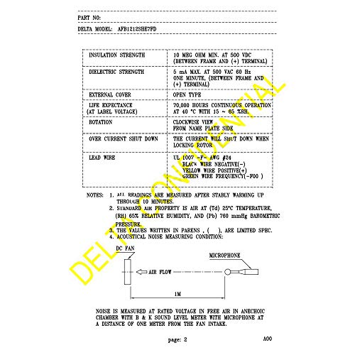 Ventilador de PC Delta de alta velocidad para solucionar fallos térmicos 7