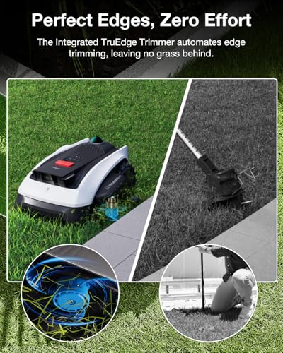 ECOVACS GOAT O1200 LiDAR PRO Robotic Lawn Mower, Multiline LiDAR Navigation, 3D ToF+AI Obstacle Avoidance, 22cm Cutting Width, Auto Charging, IPX6 Waterproof, App Control, for Gardens up to 180m²/h - Image 3