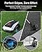 ECOVACS GOAT O1200 LiDAR PRO Robotic Lawn Mower, Multiline LiDAR Navigation, 3D ToF+AI Obstacle Avoidance, 22cm Cutting Width, Auto Charging, IPX6 Waterproof, App Control, for Gardens up to 180m²/h
