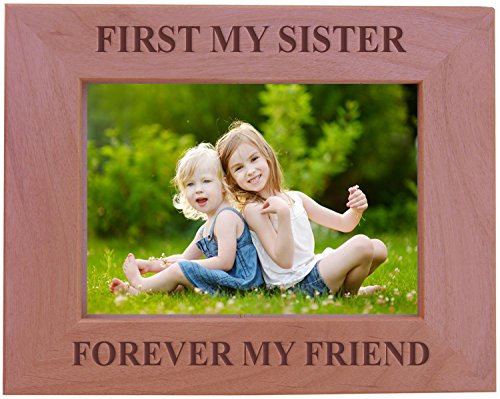 CustomGiftsNow First My Sister Forever My Friend - Wood Picture