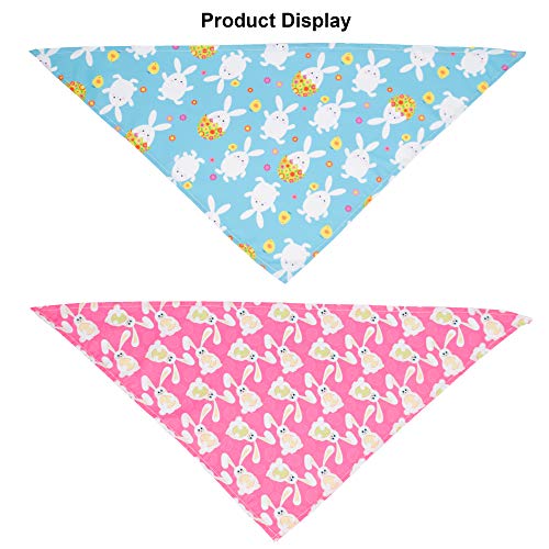 50% Off 4-Pack Easter Dog Bandanas with Rabbit Pattern
