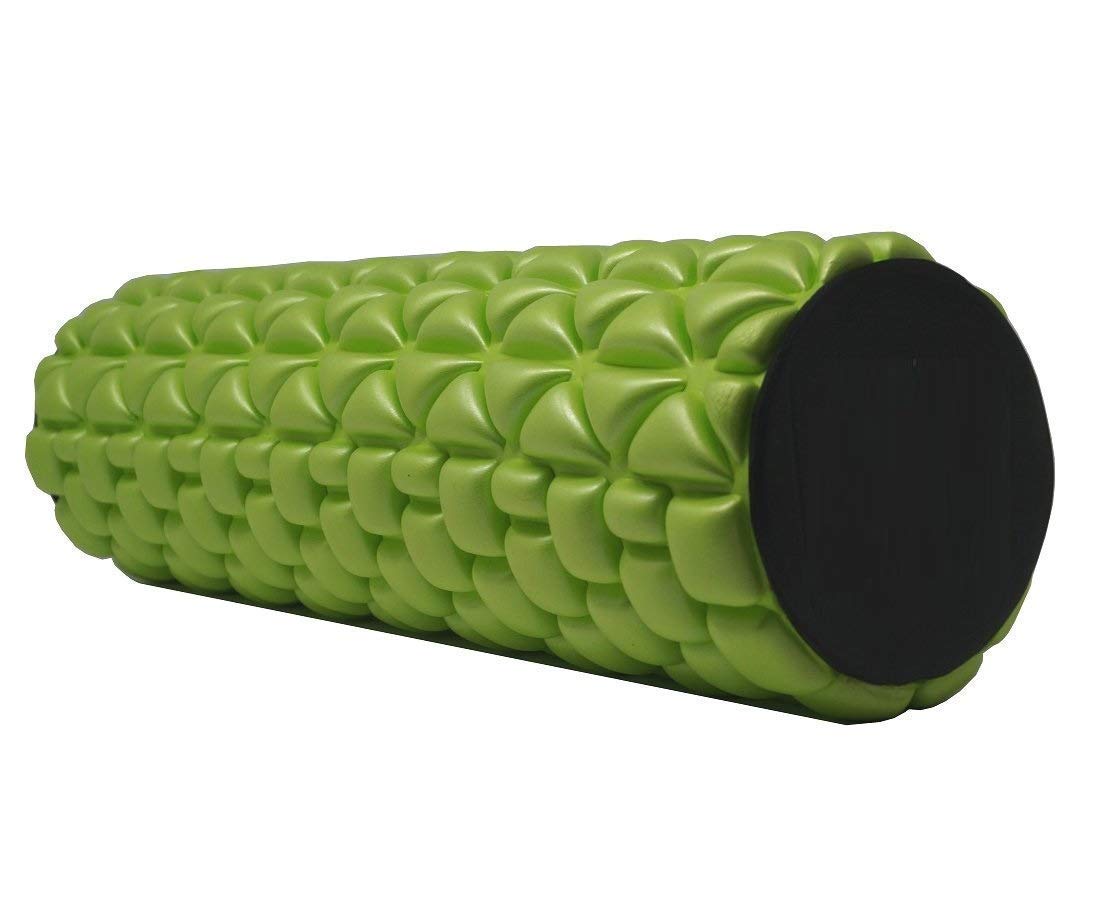 IRIS Fitness Self Myofascial Release, Self Massage, Trigger Point Release, Mobility, Acupressure Back, Therapy Yoga Gym Physio Injury Foam Massage Roller, 33 x 13 cm (Green)-image-26