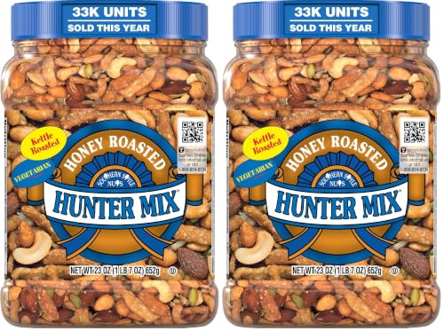 Image of Southern Style Nuts Honey Roasted Hunter Bulk Trail Mix,23 oz,Honey Roasted Sesame Sticks & Peanuts,Sunflower Kernels,Almonds,Cashews & Pepitas,Mixed Nuts,Snacks for Adults-& Kids,(Pack of 2)