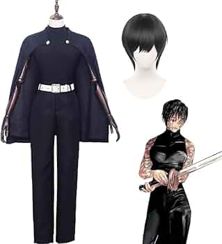 呪術廻戦　禪院真希　コスプレ衣装+武器 51CB5TGQEiL._AC_UF350,