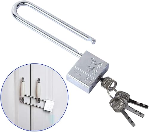 Miniatura 3 de dingchi Candado de bicicleta de viga larga Candado antirrobo para puerta de gabinete de cajón Cerradura de puerta con cerradura de llaves Cerradura