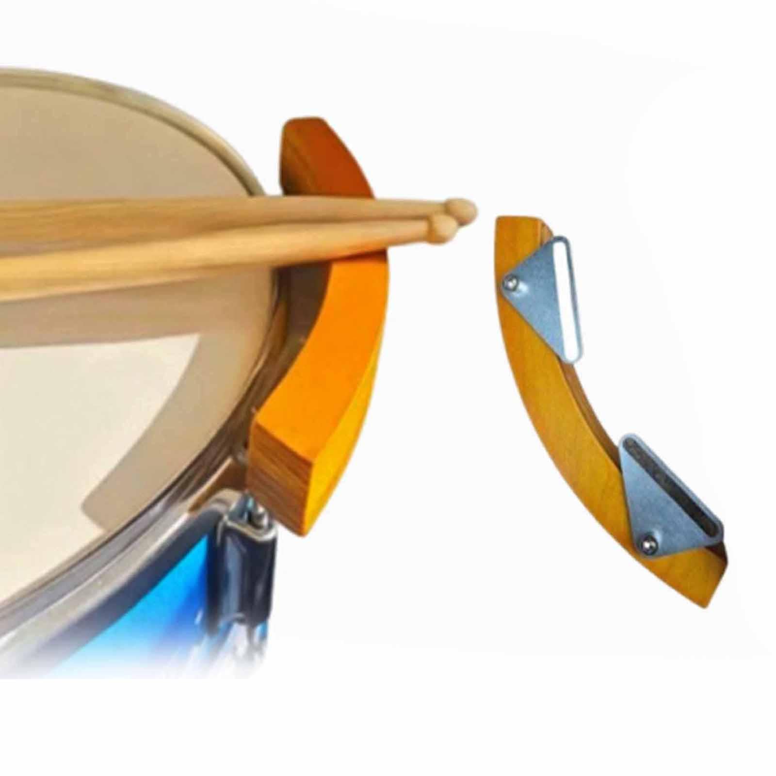 Click Percussion Wood Block Accessorio Drum Rimshots Blocco Riser Legno Montaggio Rapido Ideale per Musicisti E Studenti Adatto per Allenamenti Studio, Giallo