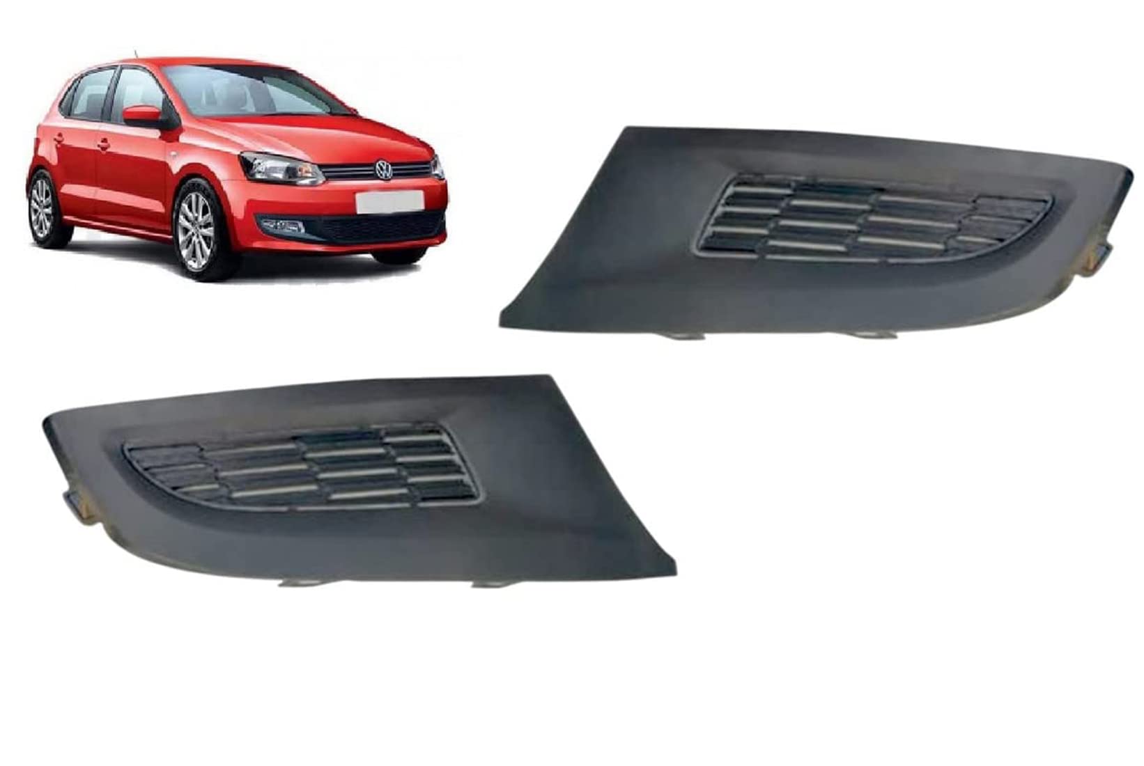 GS Grow n Shine Fog Lamp Bezel/Cover Compatible For Volkswagon Polo, 1 Set of 2 Units (Black Finish)-picture-28