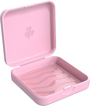 ARGOMAX Aligner Case - Slim Retainer Box for Orthodontic Braces | Portable Dental Storage with Airflow Slots | Compact Carrying Case for Daily Use & Travel 1 Pack, Pink