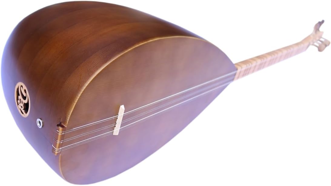 TURKISH QUALITY SHORT NECK WALNUT BAGLAMA SAZ ASK-111