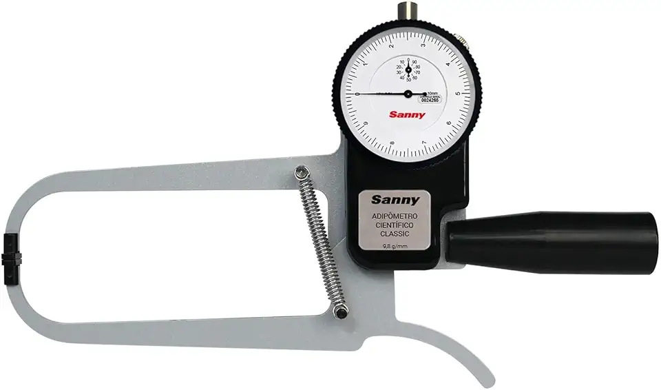 Adipômetro/Plicômetro Científico em Aço Carbono Sanny - AD1007 - Com 2 ponteiros