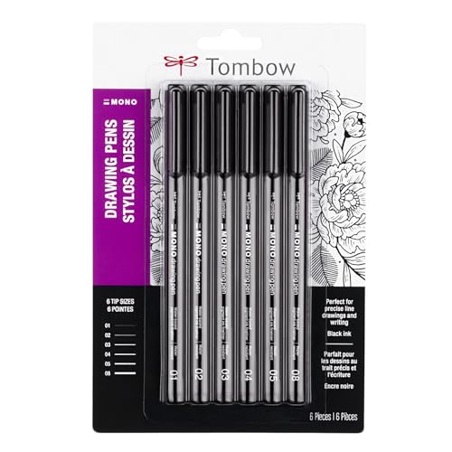 Tombow 66406 MONO Drawing Pen, 005, 2-Pack