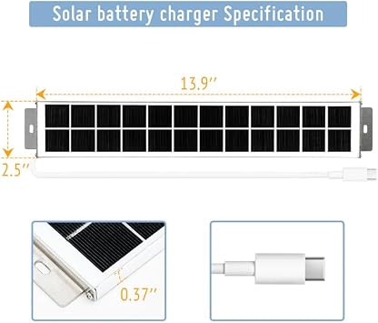Keego Motorized Shades Solar Panel