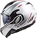 LS2 509002402L Casco Moto Modulare FF900 Valiant II Hub, Unisex, Argento/Bianco, L