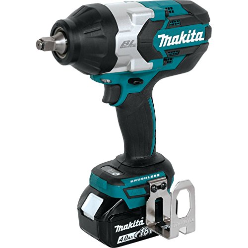 Makita XWT08M LXT Lithium-Ion Brushless Cordless High Torque Square Drive Impact Wrench with Friction Ring Anvil Kit, 18V/1/2