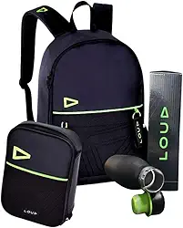 Kit Mochila Gamer Loud com Estojo e Garrafa Térmica LO24655 21 Litros