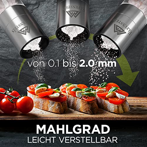 ELFENSTEIN Salz und Pfeffermühle - Edelstahl Gewürzmühlen Set – Ansicht 4