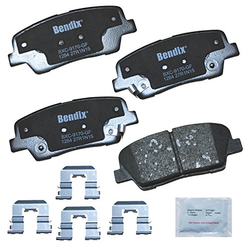Image of Bendix Priority1 CFC1284 Ceramic Rear Brake Pads for Select Models Hyundai Entourage, Genesis, Genesis Coupe, Santa Fe Sport, Kia Borrego, K900, Sedona, Sedona