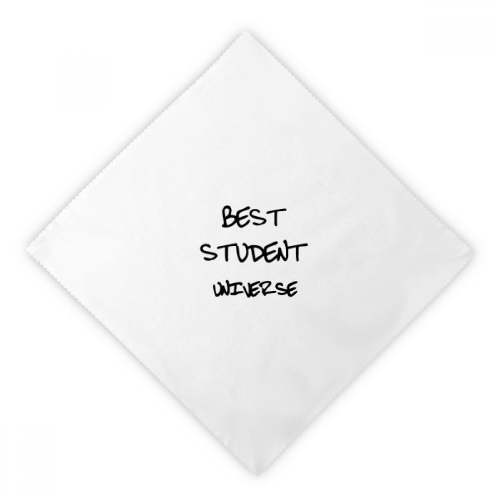 Serviette de table étudiants réutilisable StudentUniverse en tissu blanc multicolore 2pcs DIYthinker