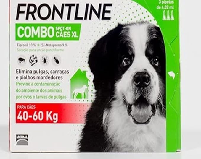 Frontline Combo Spot on for Dogs Over 40 kg for the treatment and prevention of flea and tick 3 pipitte