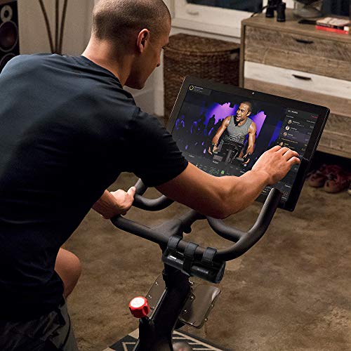 Universal Speaker Mount for Peloton Bike, Adjustable Strap Attachment Accessory Holder Bar Rail for Peloton Bike - Fits Most Bluetooth Wireless Speakers