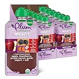 Plum Organics Mighty 4 Essential Nutrition Blend Pouch, Purple Carrot, Berry, Quinoa and Greek Yogurt, 4 Ounce (Pack of 12)