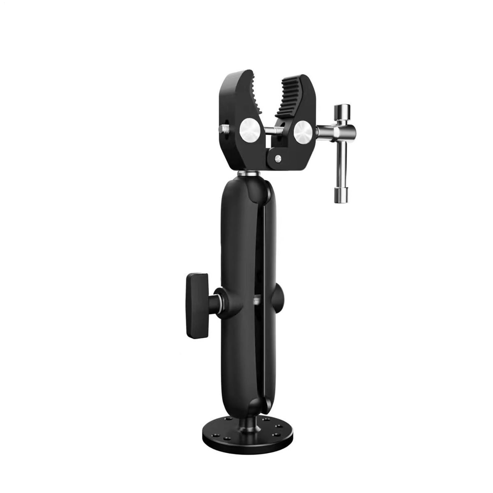 Support Stabilisateur Pour Moteur De Pêche À La Traîne,Support de Moteur de Pêche à la Traîne en d'Aluminium - Collier De Serrage Réglable À 360 Degrés Pour Bateau Kayak En Eau Salée