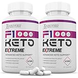 (2 Pack) F1 Extreme Pills 1675MG New & Improved Formula Contains Apple Cider Vinegar Extra Virgin Olive Oil Powder Green Tea Leaf 120 Capsules