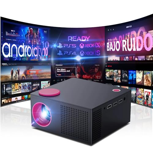 Proyector 4K, Unicview HPX Pixel 2, Proyector Cine en casa con Android, 7.500 Lúmenes, Keystone 4D, WiFi 5G, HDMI, USB, Android TV Incluido, Tienda de Aplicaciones Google playstore y AptoideTV