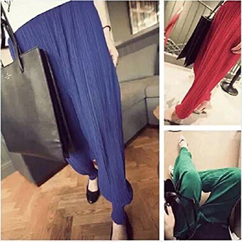 Amazon 縦しわ 加工 シフォン ロング パンツ 足首締まり ゆったり シルエット カジュアル ボトムス パンツ ブラック M パンツ 通販