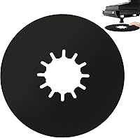 Vista 1 de TonGass (1-Pack, Negro) Placa de lubricación para enganche de quinta rueda de 10 pulgadas para remolque de RV, placa para ruedas de quinta rueda