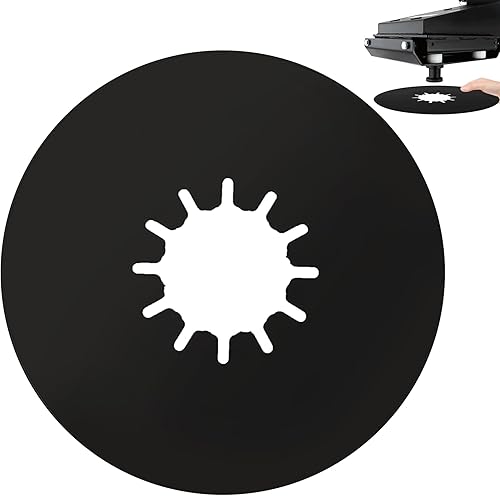 TonGass (1-Pack, Negro) Placa de lubricación para enganche de quinta rueda de 10 pulgadas para remolque de RV, placa para ruedas de quinta rueda