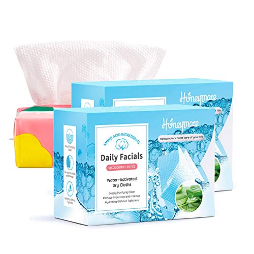 Honeymate Daily Facials Water Activated Dry Cloths 40