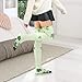 Foiosoh Over The Knee Tights Socks for Women Fashionable Extra Long Tigh High Socks for Pregnant Women for Cosplay Clovers Light Green