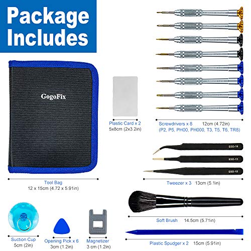 GogoFix Precision Pro Aluminum Alloy Screwdriver Tool Kit Compatible with MacBook Pro Air Retina Repairing and Maintenance
