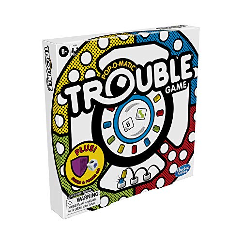 Hasbro Gaming Trouble Board Game Includes Bonus Power Die And Shield, Game For Kids Ages 5 And Up, 2-4 Players (Amazon Exclusive) #TOP4