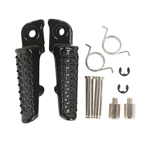 XMT-MOTOR Moto Conducteur Avant Repose-pieds Pédales Pied Peg footrest pour Honda CBR600RR 2003-2018 CBR1000RR 2004-2018 CB1000R 2008-2014 Cover