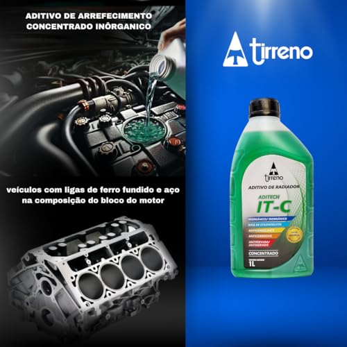 Aditivo de Radiador Verde Concentrado Tirreno Aditech IT-C 1L