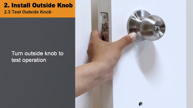 BESTTEN 3 Pack Door Knob with Lock and Key, Keyed Different, Satin