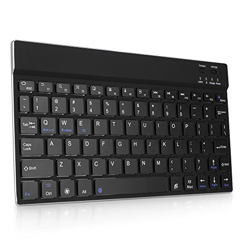 Keyboard for Panasonic Toughpad FZ-G1 (Keyboard by BoxWave) - SlimKeys Bluetooth Keyboard, Portable Keyboard with Integrated Commands for Panasonic Toughpad FZ-G1 - Jet Black