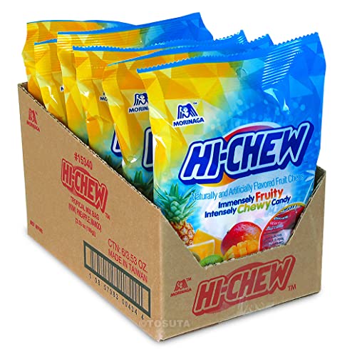 Morinaga Hi Chew Candy, Tropical Mix, 3.53 Ounce (Pack of 6)