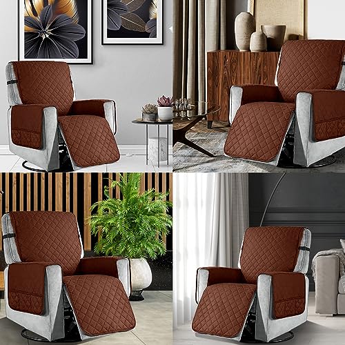 Funda para silla reclinable con bolsillos para tardes de lectura y cine en casa 7